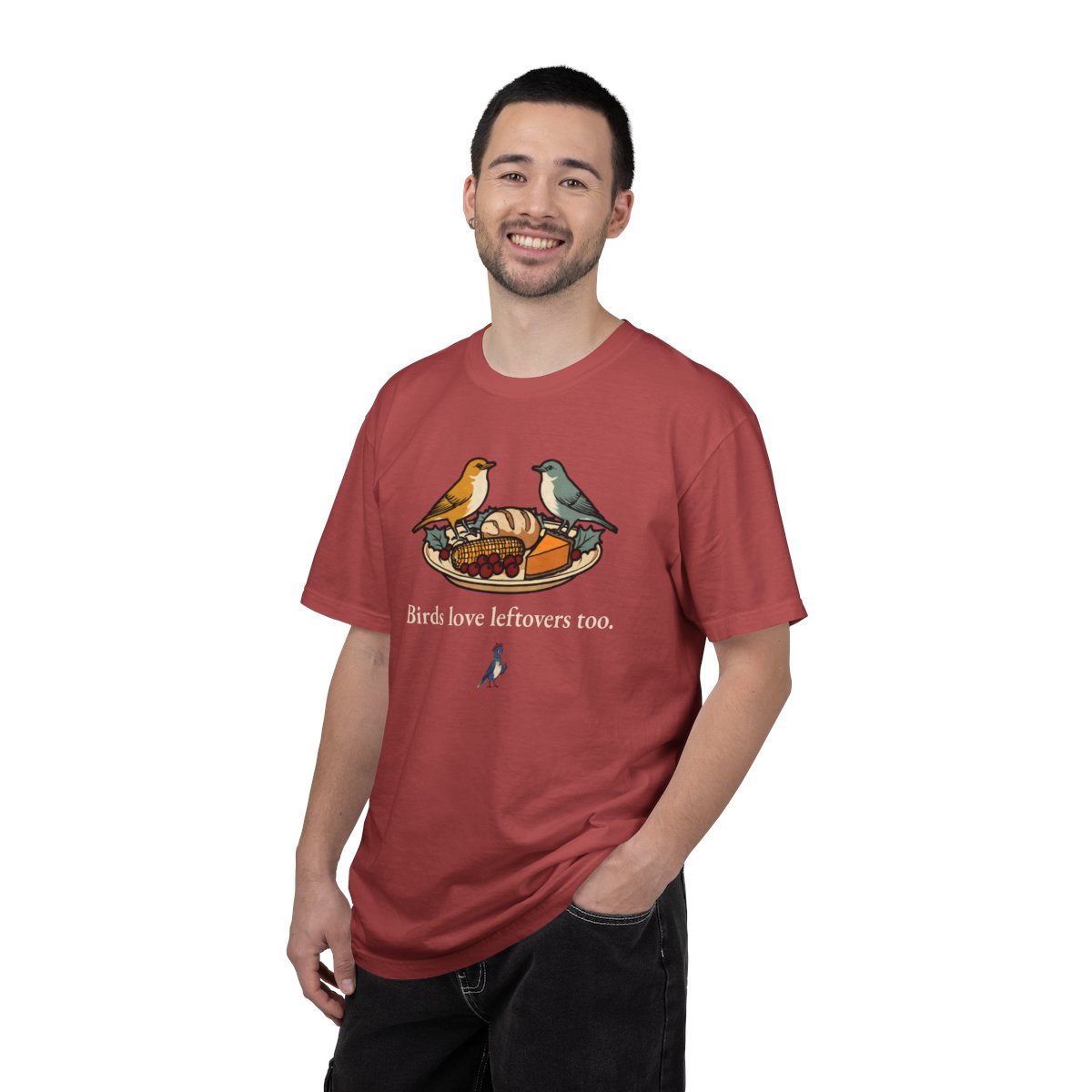 Birds love leftovers too, worn