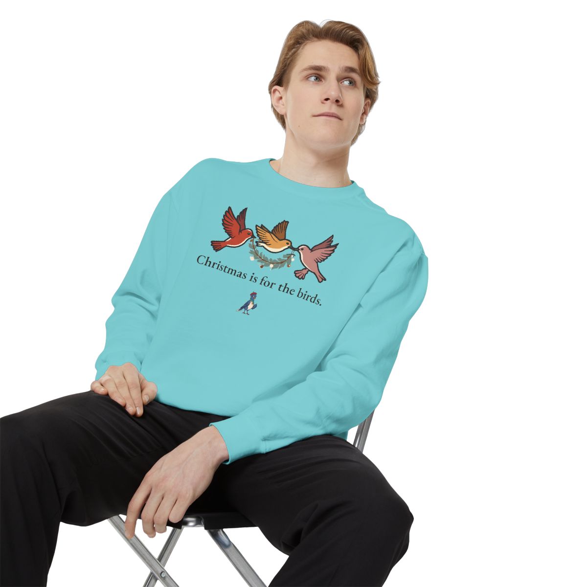 Christmas is for the birds, worn